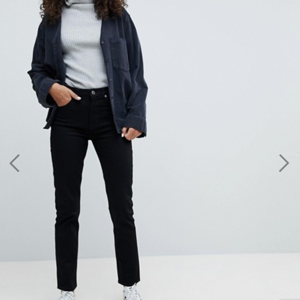 ASOS Weekday Seattle high waist jeans black 31